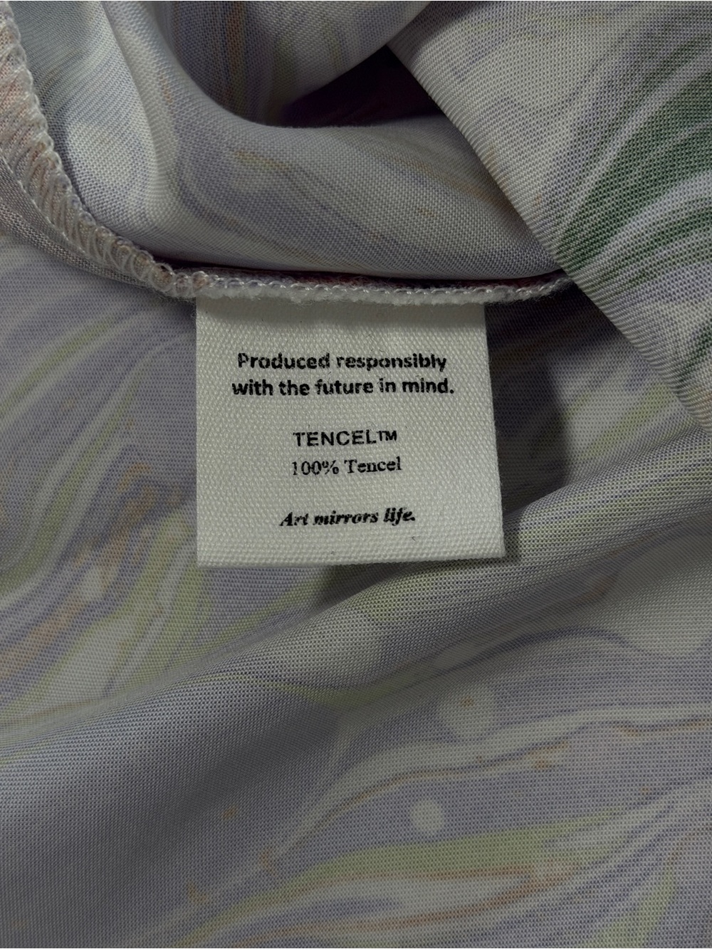 Untitled in Motion Floral Mini Dress XS Tencel Mock Neck Retro Mod NWT Summer - Picture 13 of 13
